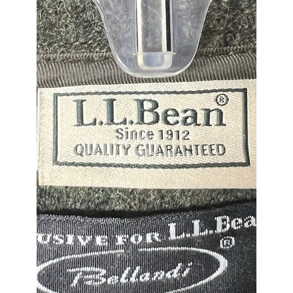 L.L Bean Bellandi Womens Green Boiled Wool Jacket Chore Coat  Classic Outdoor XS - Picture 8 of 10